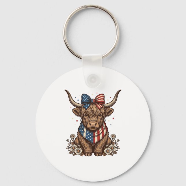 Chaveiro Vaca Alta Patriótica Vintage (Frente)
