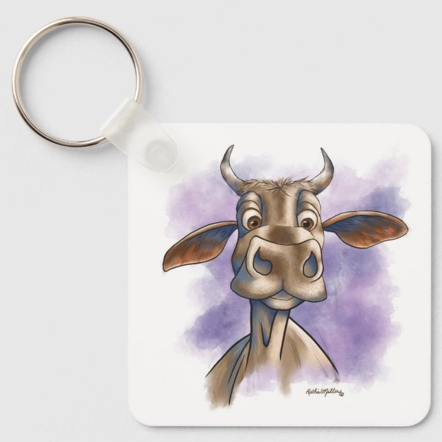 Chaveiro Vaca Brahman Cartoon (Frente)