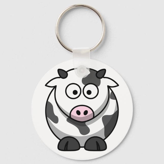 Chaveiro Vaca branca e negra (Frente)