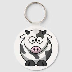 Chaveiro Vaca branca e preta