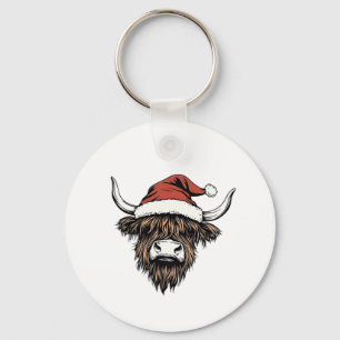 Chaveiro Vaca das Terras Altas Natal Xmas Papai Noel Lanosa