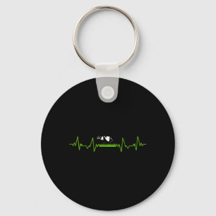Chaveiro Vaca de Amor Válvula EKG Batimento Cardíaco Pacien