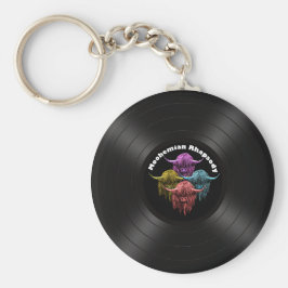 Chaveiro Vaca de Highland escocesa. Moohemian Rhapsody