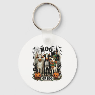Chaveiro Vaca de Moo ou Boo Halloween
