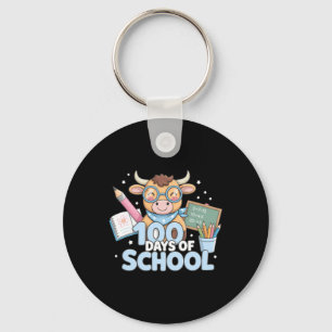 Chaveiro Vaca Fofa 100 Dias De Escola Professor Aluno