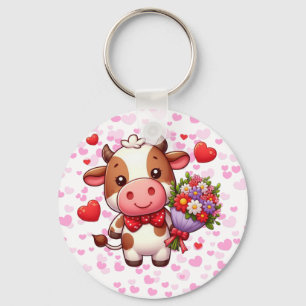 Chaveiro Vaca fofa do dia dos namorados