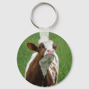 Chaveiro Vaca leiteira na Fazenda