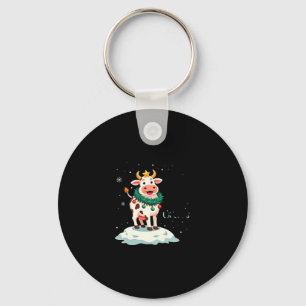 Chaveiro Vaca Sagrada É Natal Eu Camiseta da Vaca de Natal
