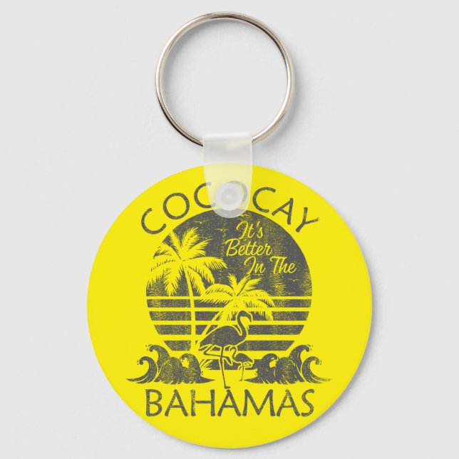 Chaveiro Vacinação das Bahamas das Bahamas das Baamas-Cruza (Frente)