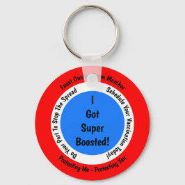 Chaveiro Vacinação Fauci Ouchie Eu Fiquei Super Boosted