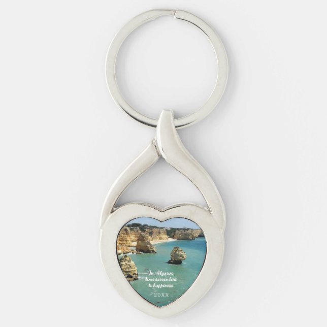 Chaveiro Vagas de praia em Algarve em Portugal (Frente)