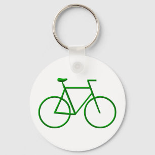 Chaveiro Vai a bicicleta verde