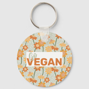 Chaveiro Vai Vegan! Flores retrorreflectoras bonito mudas n