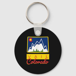 Chaveiro Vail Colorado T Shirt Para Férias De Esqui