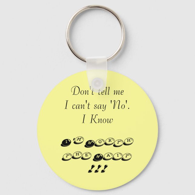 Chaveiro Vale a pena esperar (Frente)