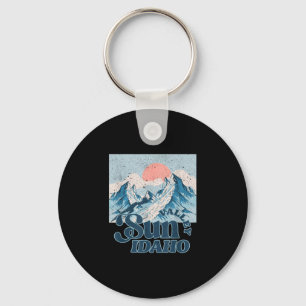 Chaveiro Vale do sol Idaho esqui vintage montanha de neve