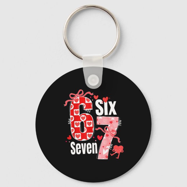 Chaveiro Valentine 67 Six Seven Heart Coquette Bow Valentin (Frente)