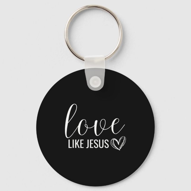 Chaveiro Valentines Christian Love Like Jesus  (Frente)