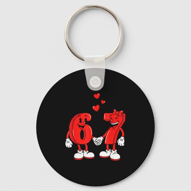 Chaveiro Valentine's Day Six Seven Hearts 6 7 Meme Gen Alph (Frente)