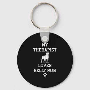 Chaveiro Valley Bulldog My Therapist ama Belly Rub