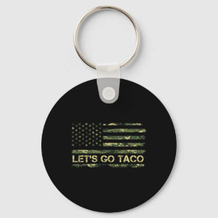 Chaveiro Vamos de Camuflagem Ir Taco Significando Trump Tac