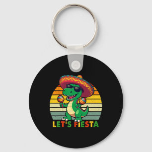 Chaveiro Vamos Festejar Dinossauro Mexicano Cinco De Mayo C