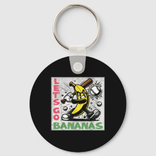 Chaveiro Vamos Ficar Loucos Camiseta Divertida de Banana pa