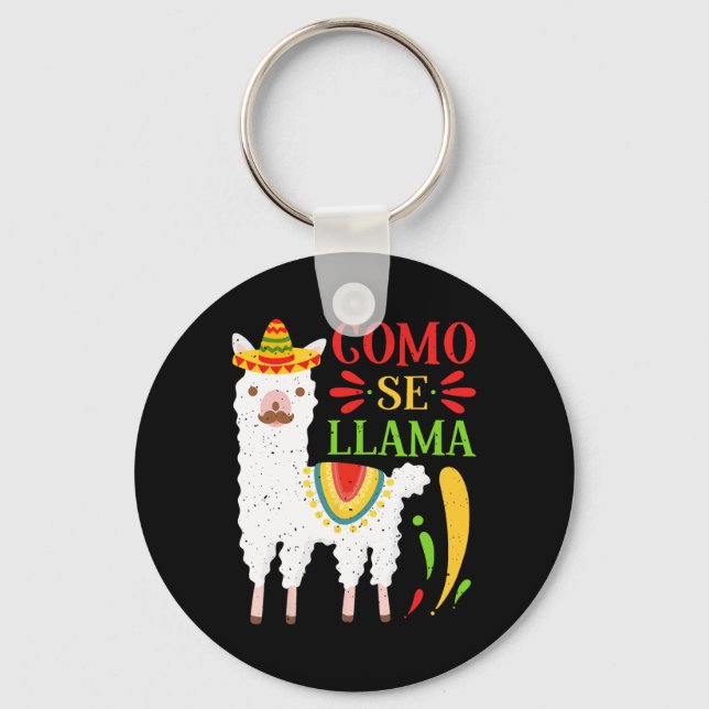 Chaveiro Vamos Fiesta Como Te Llamas Cinco De Mayo Como Se (Frente)