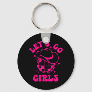 Chaveiro Vamos Go Girls Team Bride Cowgirl Hat Disco Bachel