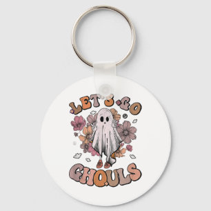 Chaveiro Vamos Ir Ghouls Fantasma 70s Hippie Halloween Fall