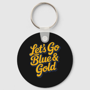 Chaveiro Vamos Lá Equipe Azul Dourada Jogo do Dia de Verão