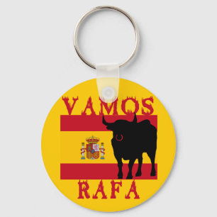 Chaveiro Vamos Rafa com Bandeira de Espanha