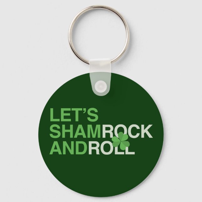 Chaveiro Vamos Shamrock and Roll (Frente)
