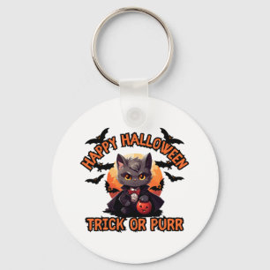 Chaveiro Vampiro Cat Halloween Pumpkin Bat Spookie Festivo 
