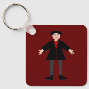 Chaveiro Vampiro do Dia das Bruxas, Personalizado Duplo Lad