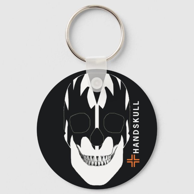 Chaveiro Vampiro HANDSKULL,crânio feliz,bandeira vampiro (Frente)