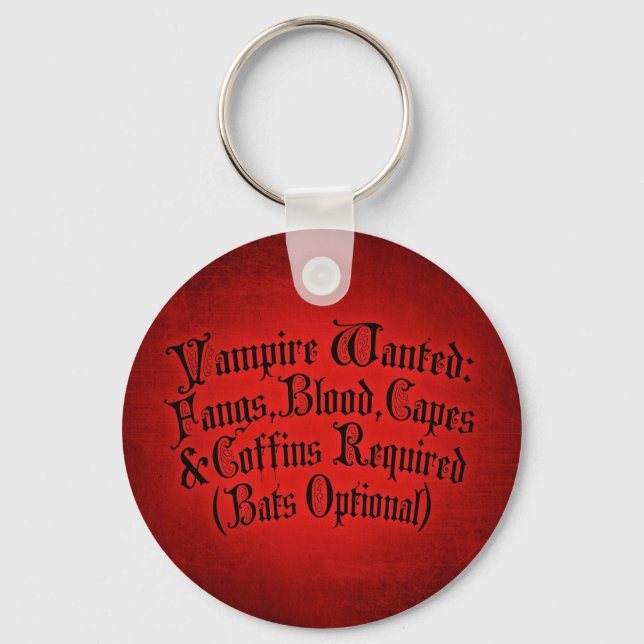 Chaveiro Vampiro Procurado (Frente)