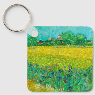 Chaveiro Van Gogh Field com Irrises Perto de Arles