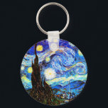 Chaveiro Van Gogh Starry Night Fine Art<br><div class="desc">Starry Night,  belas artes de Vincent van Gogh.</div>