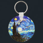 Chaveiro Van Gogh Starry Night Fine Art<br><div class="desc">Starry Night,  belas artes de Vincent van Gogh.</div>