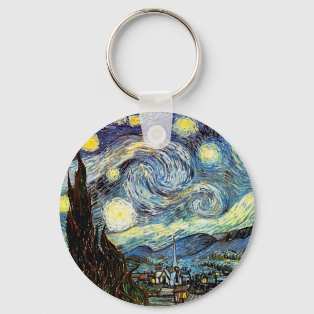 Chaveiro Van Gogh Starry Night Fine Art (Frente)