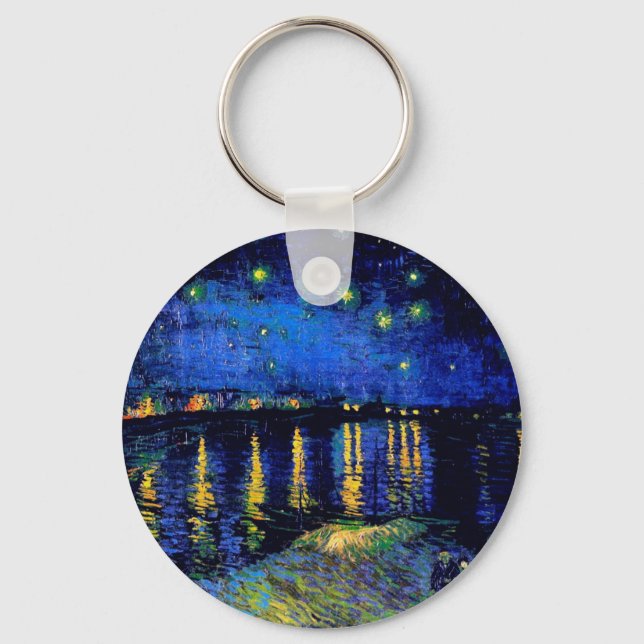 Chaveiro Van Gogh Starry Night Over Rhone (F474) Fine Art (Frente)