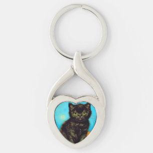 Chaveiro Van Gogh Style Pouting Kitten