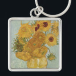 Chaveiro Van Gogh Sunflower<br><div class="desc">Vincent Van Gogh - Vase com 12 Girassóis.</div>