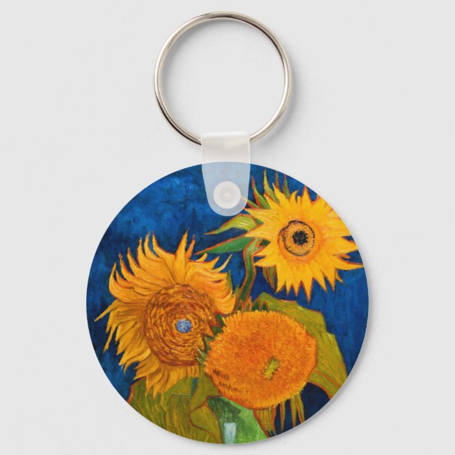 Chaveiro Van Gogh Sunflower (Frente)