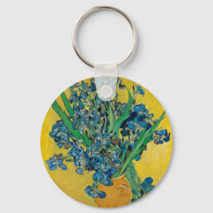 Chaveiro Van Gogh Vase com irlandeses em amarelo