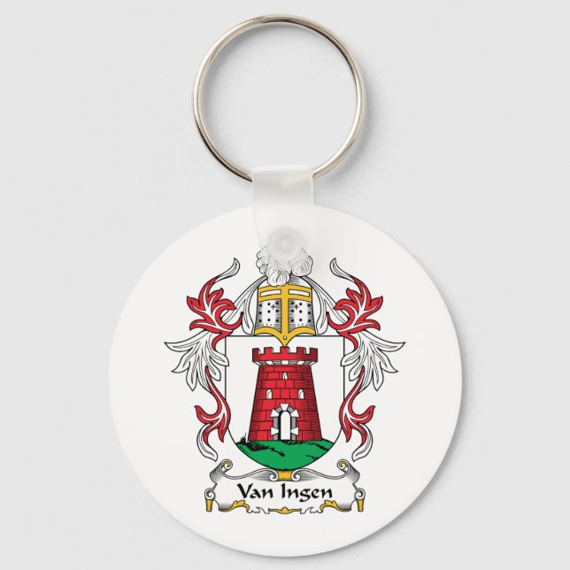 Chaveiro Van Ingen Family Crest (Frente)