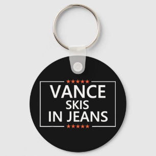 Chaveiro Vance esquia de jeans engraçado esquiar anti jd va