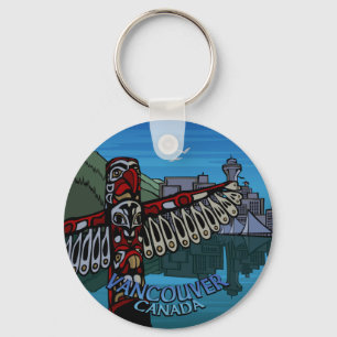 Chaveiro Vancouver Canada Key Chain Totem Souvenirs