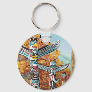 Chaveiro Vancouver Canada Key Chain Totem Souvenirs